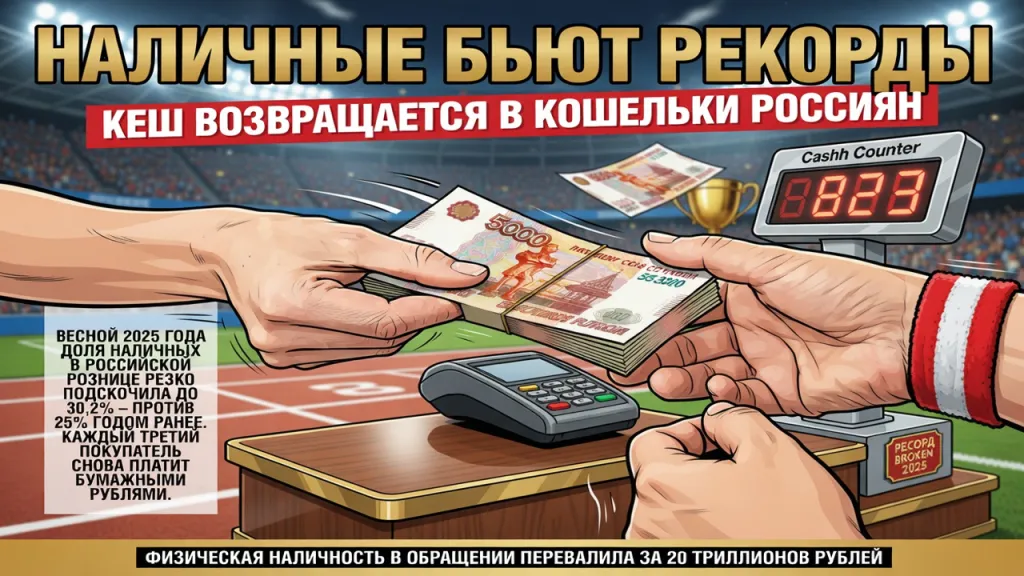 Наличные бьют рекорды. Кеш возвращается в кошельки россиян